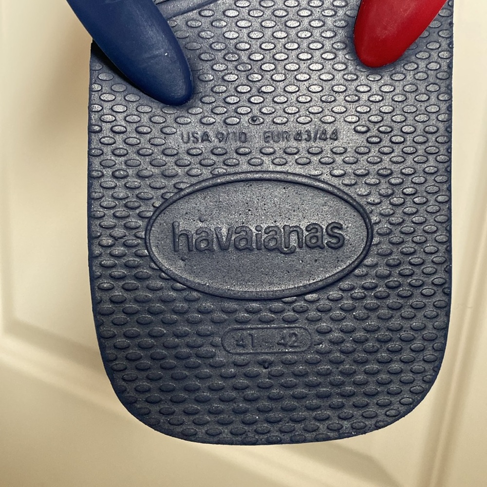 Havaianas Navy Dual Flip Flop Size 9/10 - Picture 8 of 10